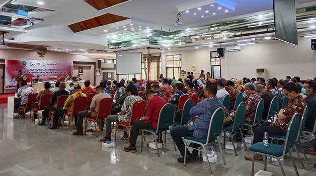 TINGKATKAN KOMPETENSI: ASN di lingkup Pemkab Bulungan saat diberikan arahan oleh Lembaga Administrasi Negara RI.