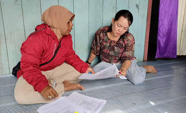 VERFAK PARPOL: KPU Bulungan melakukan verifikasi faktual terhadap parpol di 10 kecamatan yang ada di Bulungan.