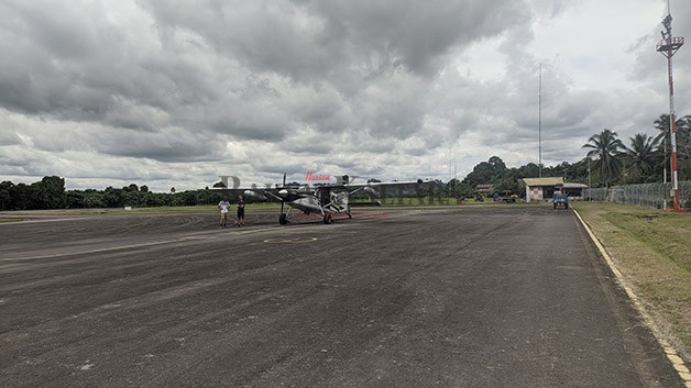 POTENSI PENGEMBANGAN: Bandara Tanjung Harapan Tanjung Selor yang saat ini masih satu maskapai dalam pelayanan masyarakat ketika ingin keluar daerah.