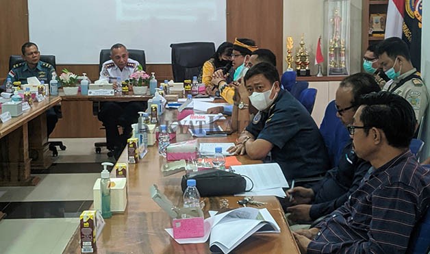 BERKOORDINASI: KSOP Tarakan memanggil instansi terkait sebelum pembukaan posko Natal dan Tahun Baru pada 18 Desember mendatang.