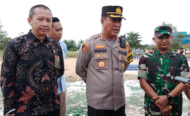 TEKAN LAKA LANTAS: Kapolres Bulungan AKBP Ronaldo Maradona T.P.P Siregar (tengah) menilai tingginya angka lakalantas jadi perhatian serius.