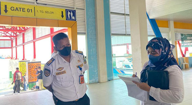 TINJAUAN: Ombudsman RI Perwakilan Kaltara melihat langsung kondisi Pelabuhan Tengkayu I Tarakan saat aktivitas speedboat reguler, pada Desember 2022 lalu.