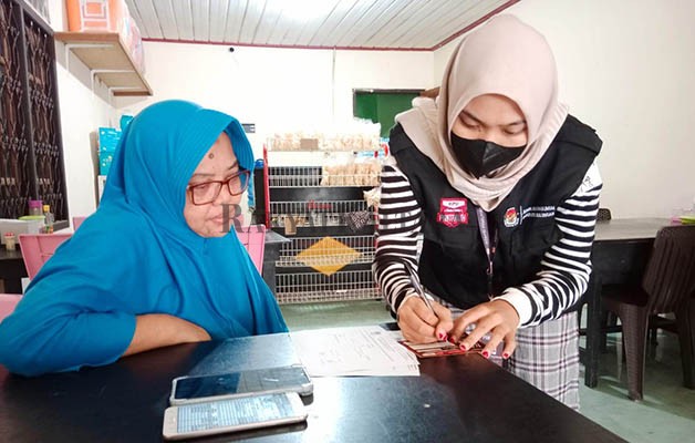 TAHAPAN COKLIT: Petugas Pantarlih masih melaksanakan coklit yang terus dipantau oleh Bawaslu Bulungan melalui Panwascam hingga pengawas di tingkat desa.
