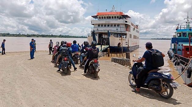 BERPROSES: Pembangunan pelabuhan Feri di Desa Bebatu, KTT masih dalam tahap studi kelayakan.