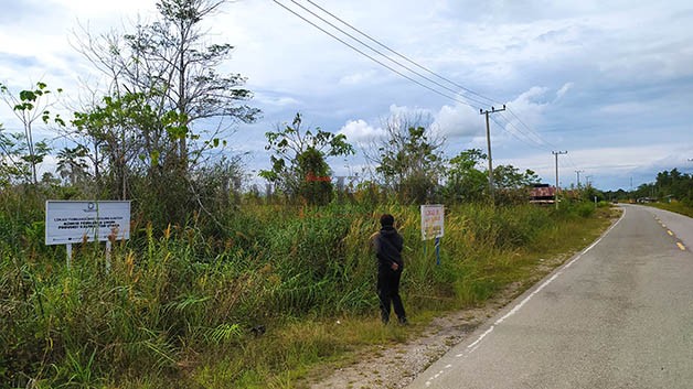TINGGAL DIBANGUN: Lokasi rencana pembangunan kantor KPU Kaltara di pusat pemerintahan KBM Tanjung Selor.