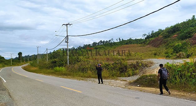 BANGUN RUMJAB: Lokasi pembangunan rumah jabatan Gubernur Kaltara direncanakan di atas bukit yang berada di KBM Tanjung Selor.