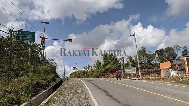 KEWENANGAN PENANGANAN: Salah satu kewenangan Pemprov Kaltara dalam penanganan jalan, ialah penanganan jalan pendekat menuju kawasan industri.