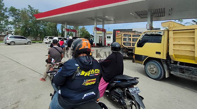 SEGERA DIBERLAKUKAN: SPBU Jalan Sengkawit Tanjung Selor akan memberlakukan pembelian Full QR untuk jenis Pertalite.