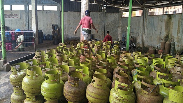 KELANGKAAN LPG: Warga pesisir keluhkan kelangkaan dan tingginya harga LPG 3 kg di wilayah Tarakan.