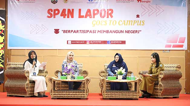 SP4N-LAPOR: Pemerintah Provinsi Kalimantan Utara memberikan sosialisasi kepada mahasiswa Universitas Borneo Tarakan (UBT) tentang SP4N-LAPOR, Selasa (12/9).
