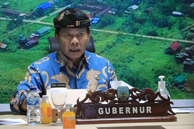 STABILITAS PANGAN: Gubernur Kaltara Drs H Zainal  Arifin Paliwang SH, M.Hum menghadiri Rakornas Pengendalian Inflasi Daerah oleh Mendagri, Senin (25/9).