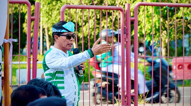 SEPAK TAKRAW: Gubernur Kaltara Drs H Zainal Arifin Paliwang SH, M.Hum menghadiri Kejurprov Sepak Takraw 2023 di Kota Tarakan, Rabu (27/9) lalu.