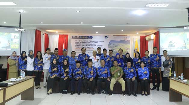 Kegiatan Konsolidasi Pelaksanaan Program Penguatan Pemerintahan dan Pembangunan Desa (P3PD) tingkat Provinsi Kalimantan Utara, di Hotel Pangeran Khar, Senin (2/10) lalu, dihadiri Asisten Bidang Pemerintahan dan Kesra Setprov Kaltara Datu Iqro Ramadhan, S.