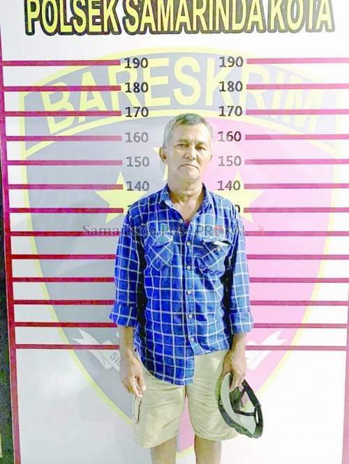 Upiyadi masuk sel tahanan karena dilaporkan anak sendiri.