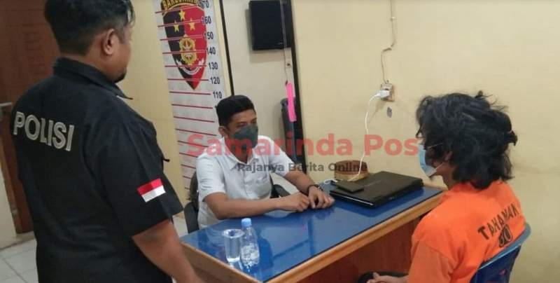 Korban saat melapor.