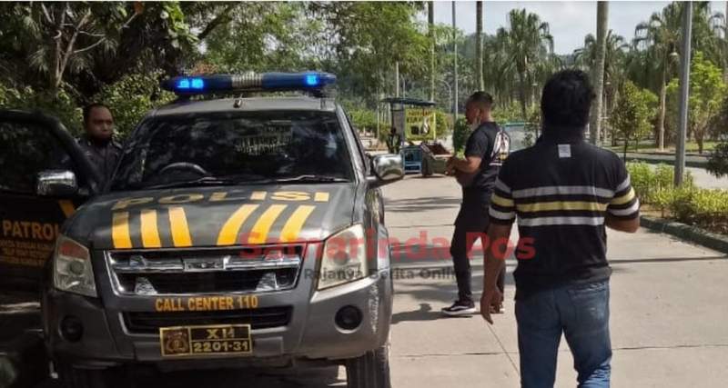 Aparat melakukan patroli di lokasi rawan premanisme.