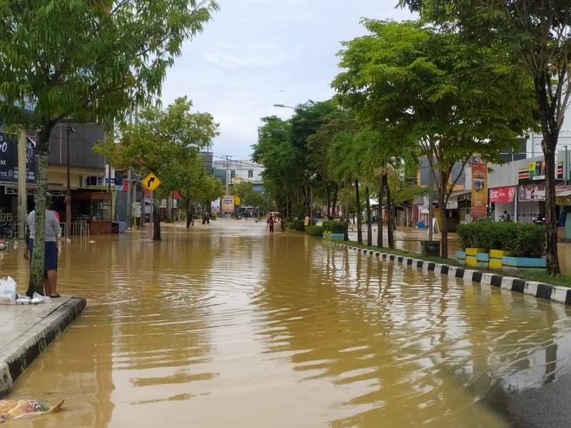 TUNGGU MASTERPLAN: Skema besar penanganan banjir di Kota Taman berpotensi tidak masuk dalam postur APBD tahun depan.