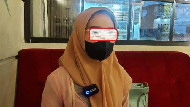 Eka Faradina, istri Bripda Ade Pratama. (Foto edho/sumeks)