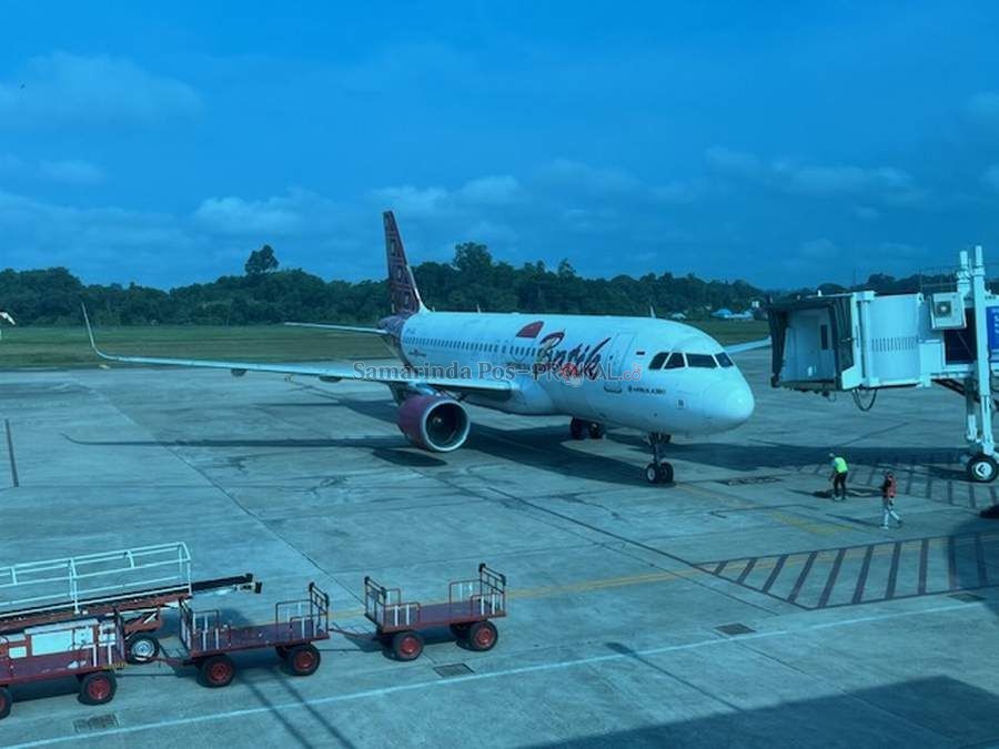 SEGERAKAN: Hingga saat ini Bandara Kalimarau hanya dilayani pesawat komersial. Padahal, aktivitas ekspor sangat terbantu bila ada pesawat khusus kargo.