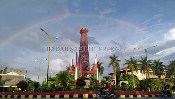 Bundaran nol kilometer Sampit, Kotawaringin Timur.(USAY NOR RAHMAD/RADAR SAMPIT)