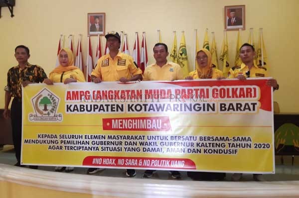 KONDUSIF : Ketua AMPG Kobar mengajak masyarakat untuk tetap menciptakan suasana kondusif di Kobar.(Ist /Radar Pangkalan Bun)