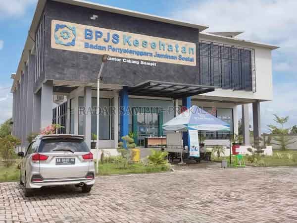 GEDUNG BARU: Kantor BPJS Cabang Sampit di Jalan Sudirman Km 7 Sampit.(DIAN TARESA/RADAR SAMPIT)