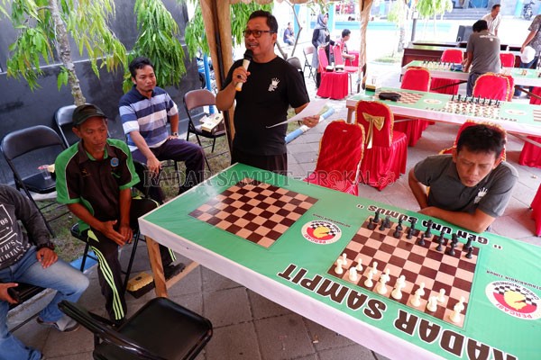 Turnamen Catur Radar Sampit yang digelar tahun lalu.(DOK.RADAR SAMPIT)