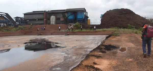 PABRIK SAWIT : Kolam tempat pengelolaan limbah di salah satu pabrik kelapa sawit yang beroperasi di Kabupaten Kotawaringin Timur.(Ist/dprd-kotimkab)