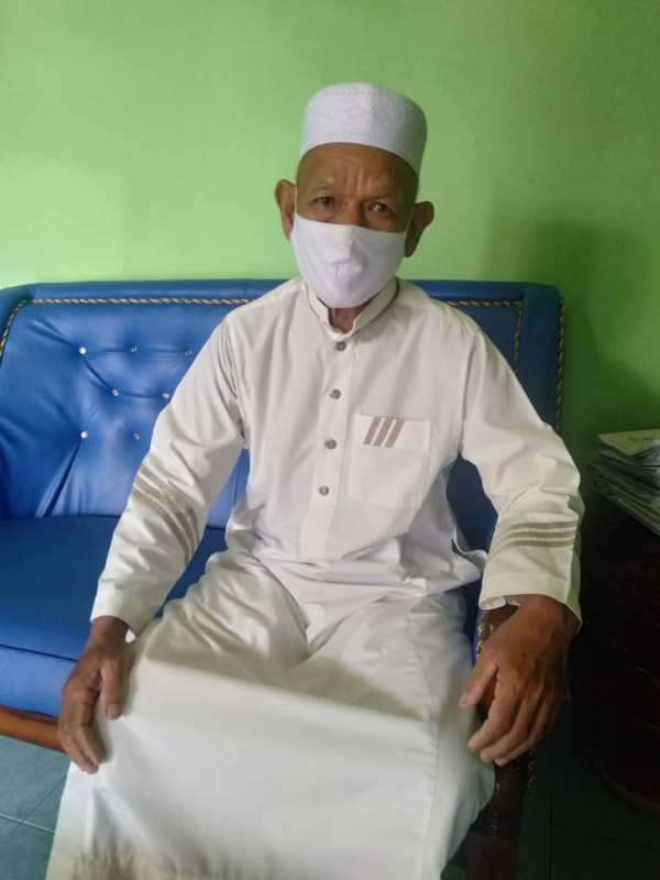 Ketua Dewan Masjid (DM) Kabupaten Kotawaringin Timur (Kotim) Drs. H.M. Fauzan Nurdin Aziz, MM, MH, dijumpai di kediamannya, Jalan S Parman, Rabu (30/9).(FAHRY/RADAR SAMPIT)