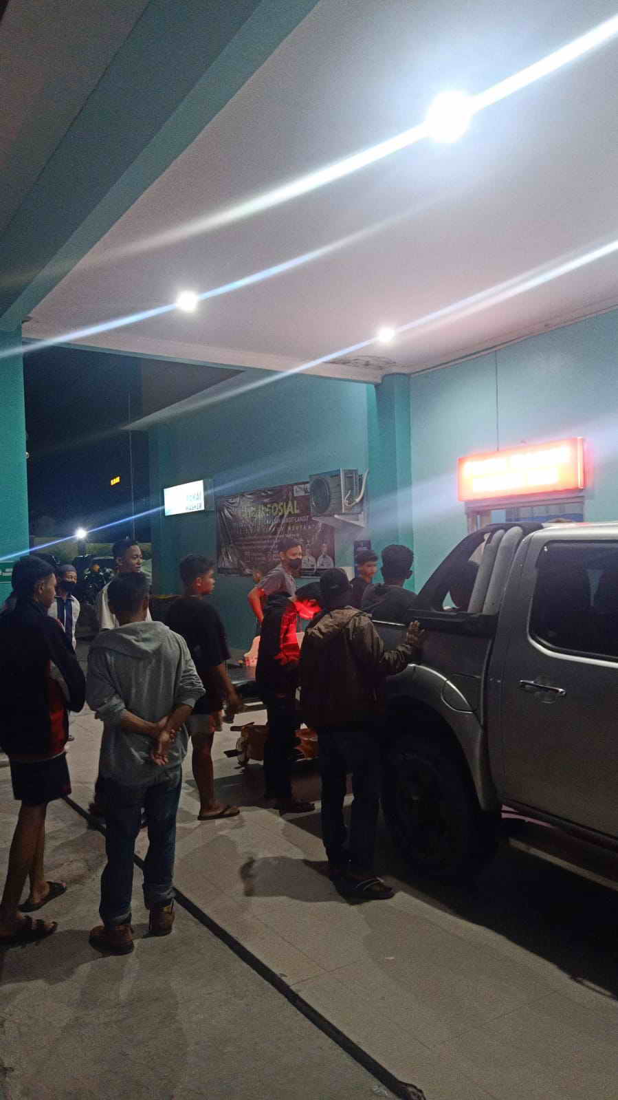 CELAKA: Salah satu pebalap liar saat dilarikan ke IGD RSUD Sultan Imanuddin Pangkalan Bun.