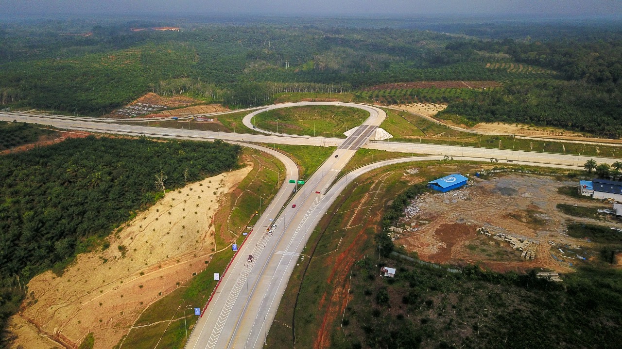 Ruas tol fungsional Bangkinang-XIII Koto Kampar beberapa waktu lalu.