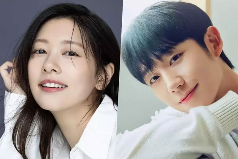 Aktor asal Korea Selatan Jung So Min dan Jung Hae In.