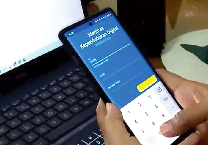 Ilustrasi Identitas Kependudukan Digital (IKD) atau KTP digital.