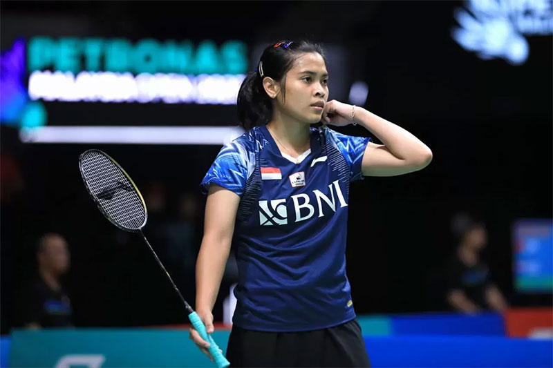 Tungal putri andalan Indonesia Gregoria Mariska Tunjung tersingkir di perempat final Malaysia Open 2024.