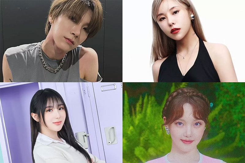 Penyanyi idola K-pop Ten NCT, Wheein MAMAMOO, Yerin Gfriend, Lee Chae Yeon.