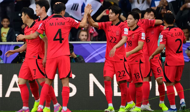 Korea Selatan mengalahkan Bahrain dengan skor 3-1 pada laga perdana Grup E Piala Asia 2023 Qatar, Senin (15/1/2024).
