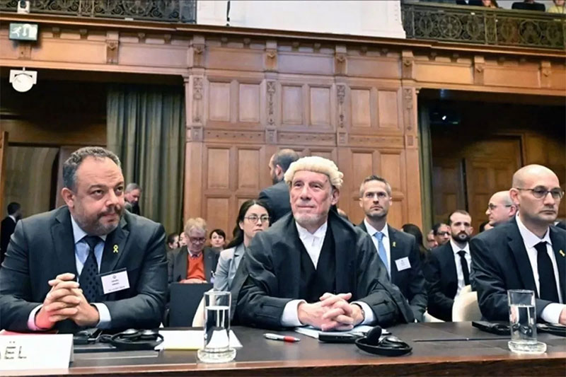 Dengar pendapat publik mengenai kasus genosida Afrika Selatan terhadap Israel dimulai di ICJ di Den Haag, Belanda pada 11 Januari 2024.