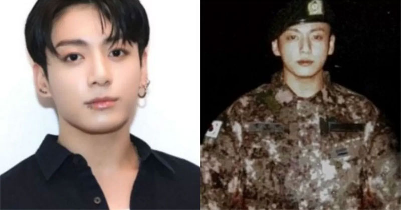 Jungkook BTS sedang menjalani wajib militernya.