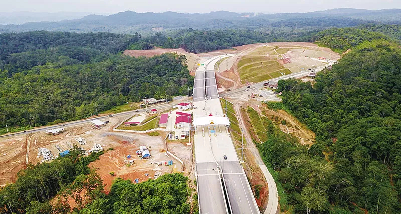 Potret ruas Jalan Tol Pekanbaru-Padang seksi Bangkinang-Pangkalan Tahap 1 (Bangkinang-XIII Koto Kampar), belum lama ini.