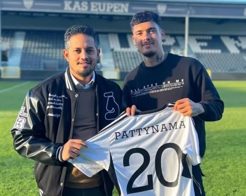 Shayne Pattynama diperkenalkan KAS Eupen, klub yang berlaga di divisi teratas Liga Belgia.