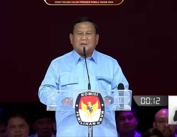 Calon Presiden (Cawapres) Nomor urut 2, Prabowo Subianto.