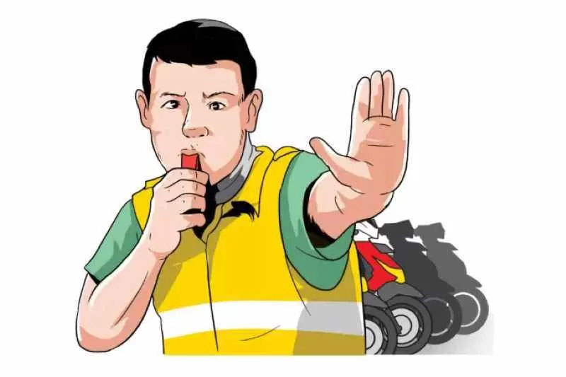 Ilustrasi juru parkir