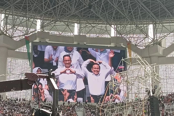 Kampanye akbar Anies Baswedan-Muhaimin Iskandar di JIS, Sabtu (10/2).