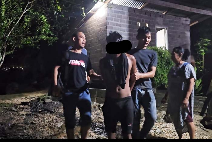 Tim Mata Elang Satuan Reserse Narkoba Polres Kuansing menangkap seorang tersangka sabu-sabu di Desa Tanjung Pauh, Kecamatan Singingi Hilir,