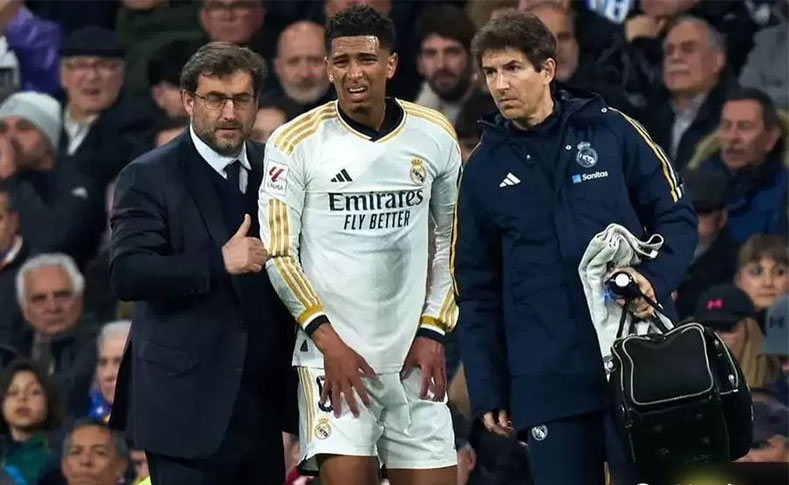 Bintang Real Madrid Jude Belingham terancam absen di 16 Besar Liga Champions setelah mengalami cedera saat membantai Girona 4-0 di Santiago Bernabeu.