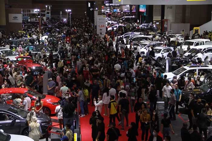 Pageleran otomotif IIMS 2024 segera dibuka pada Kamis (15/2). (Istimewa)