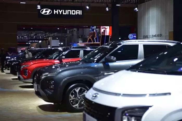 Berbagai produk andalan Hyundai dipamerkan di area Indonesia International Motor Show (IIMS) pada tahun 2023 lalu.