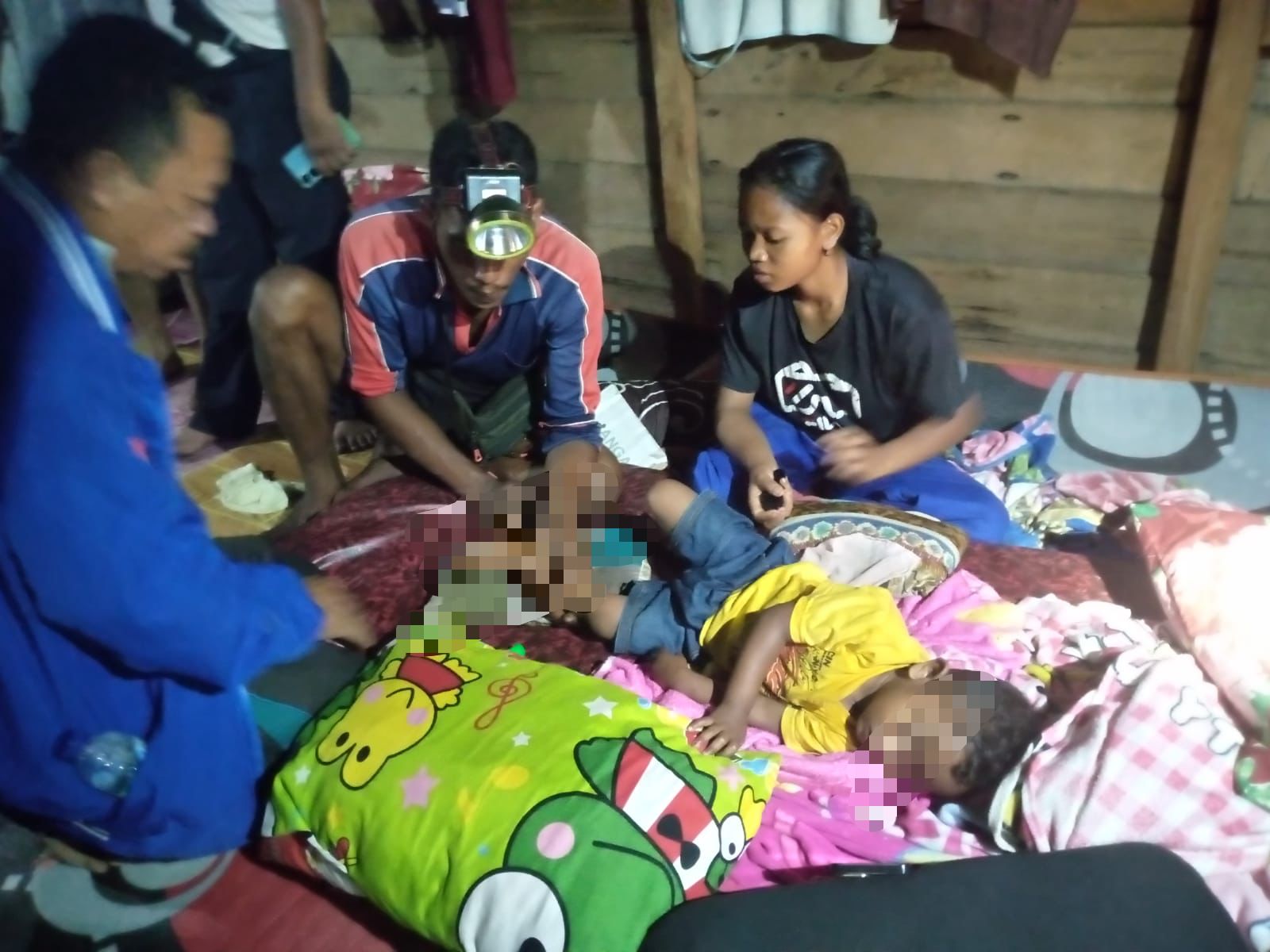 Balita korban terkaman harimau di areal HGU di Sungai Apit, Siak, Riau pada Selasa (20/2/2024) mengalami robek pada bagian kaki,