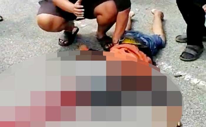 Kejadian laka maut di Jalan Sungan Alam, Desa Sungai Alam, mengakibatkan pengendara sepeda motor tewas di tempat, Kamis (22/2/2024) sore.