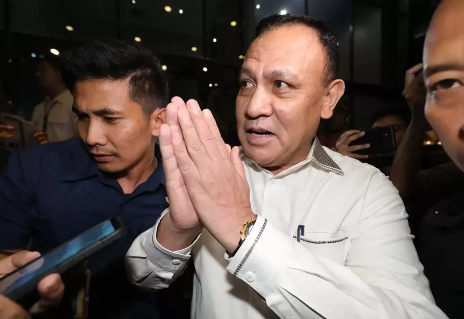 Ketua KPK Non Aktif Firli Bahuri saat menjalani proses penyidikan